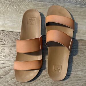 Reef Light Brown Slide Sandals